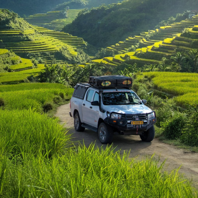 4x4 Camper at Banaue Rice Terraces in the Philippines